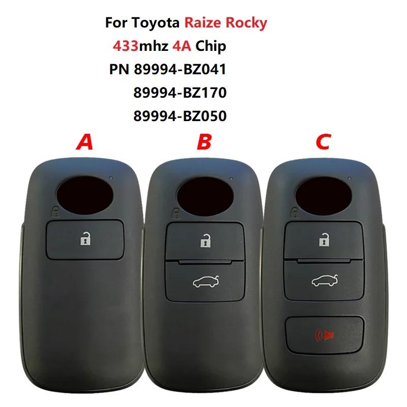 Toyota Raize Rocky Ʈ Ű, CN007313, 2, 3, 4 , 433mhz, 4A Ĩ, PN 89994-BZ041, 89994-BZ170, 89994-BZ050